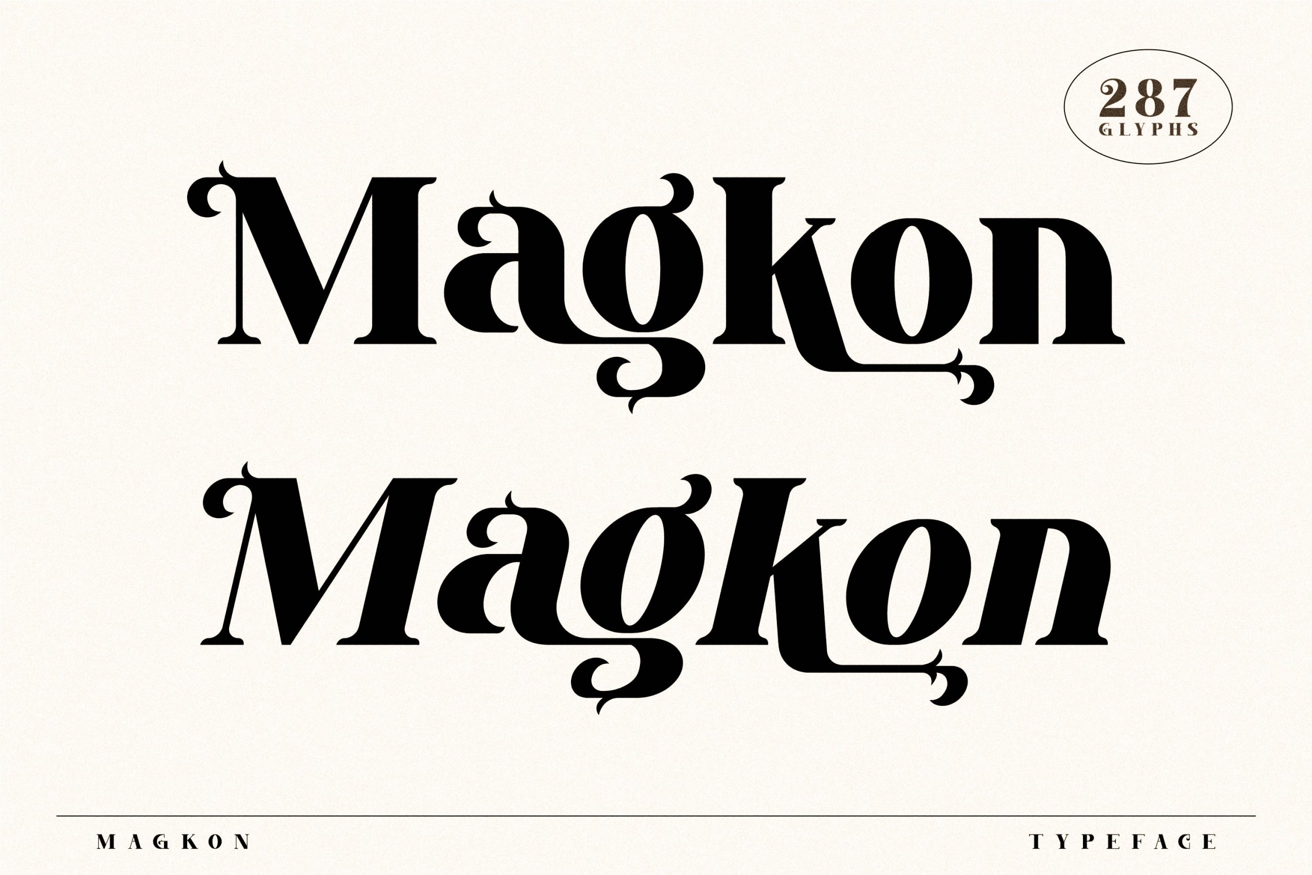 Magkon Classy Serif Font preview image 2