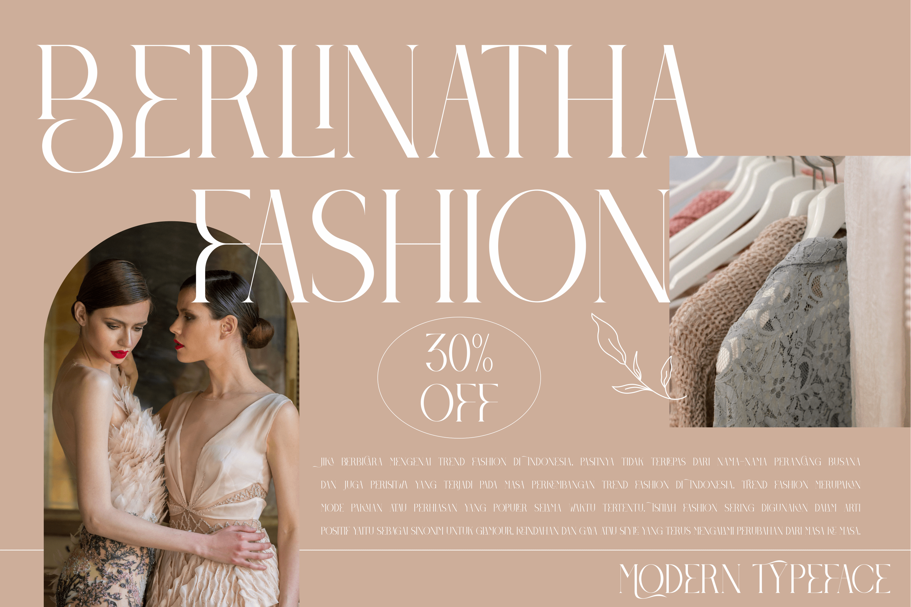 Berossla Serif Font preview image 3