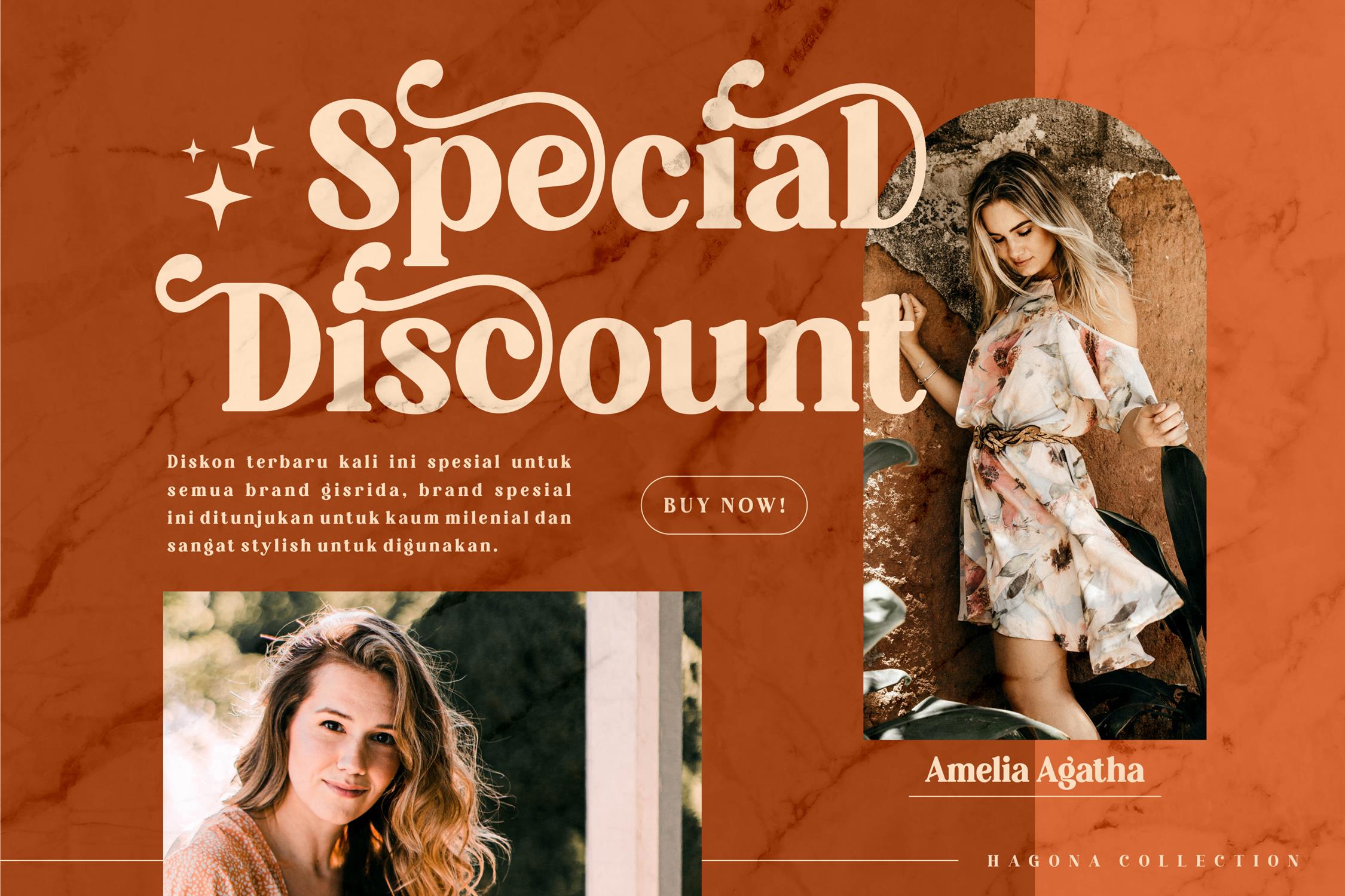 Hagona Classy Serif Font preview image 3
