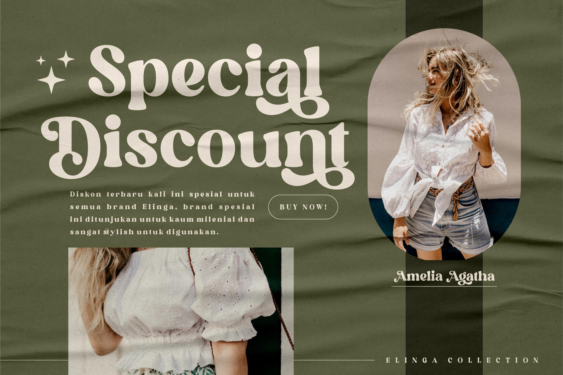 Elinga Classy Serif Font preview image 3