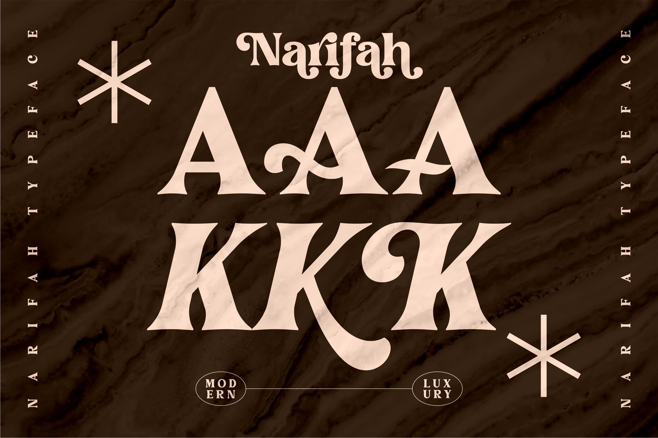 Narifah Modern Serif Font preview image 3