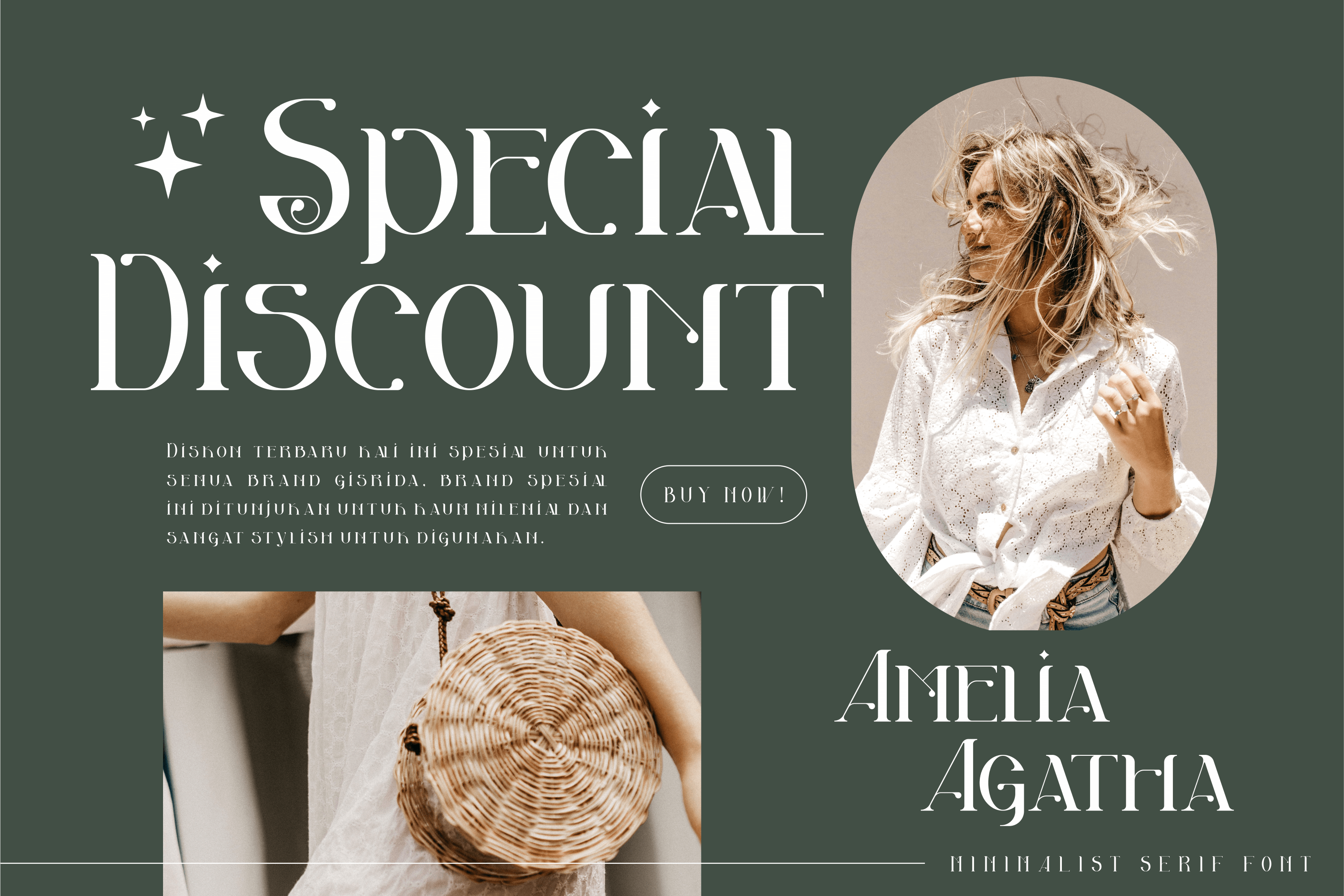 Akila Modern Display Font preview image 3