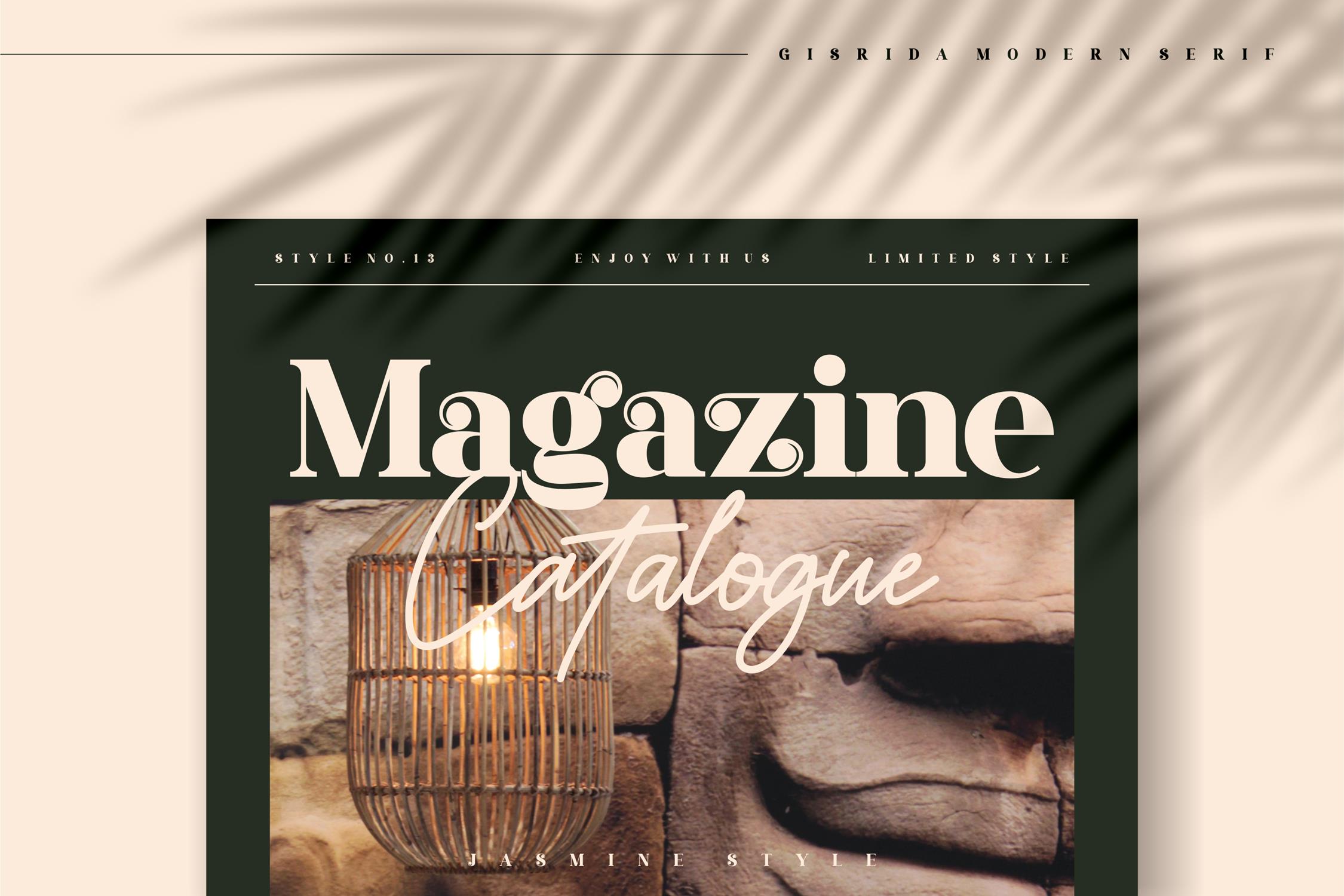 Gisrida Modern Serif Font preview image 4