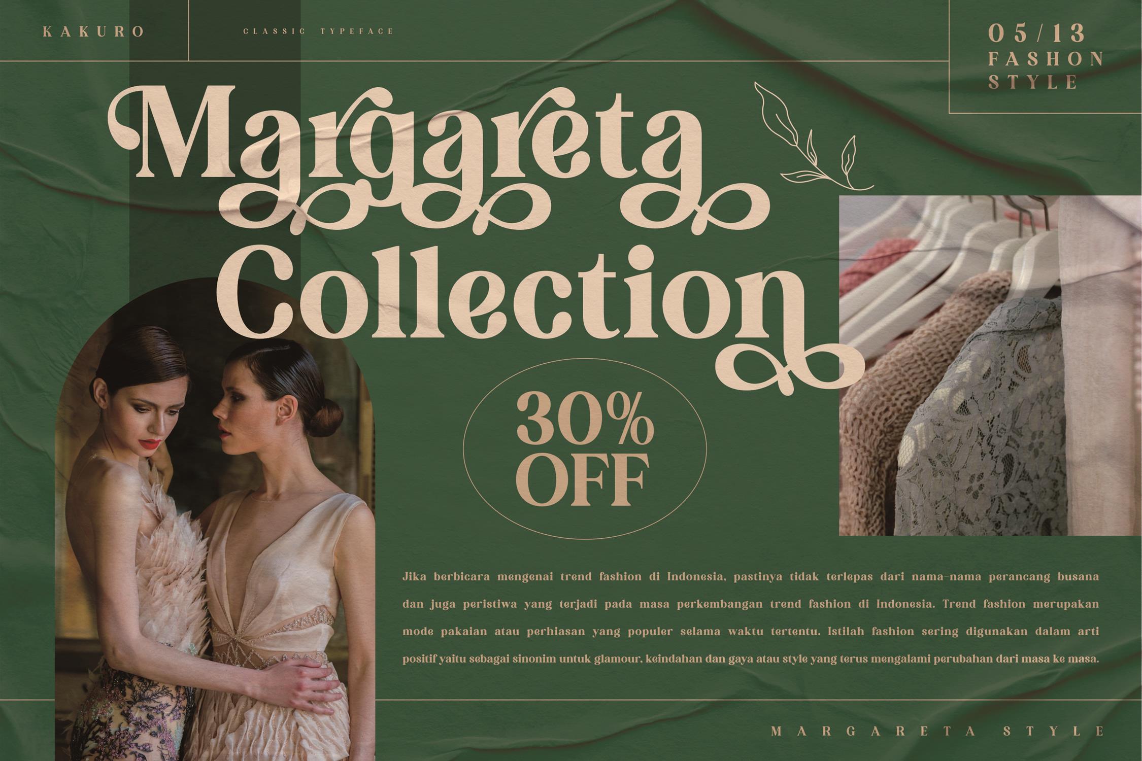 KAKURO Classy Serif Font preview image 4