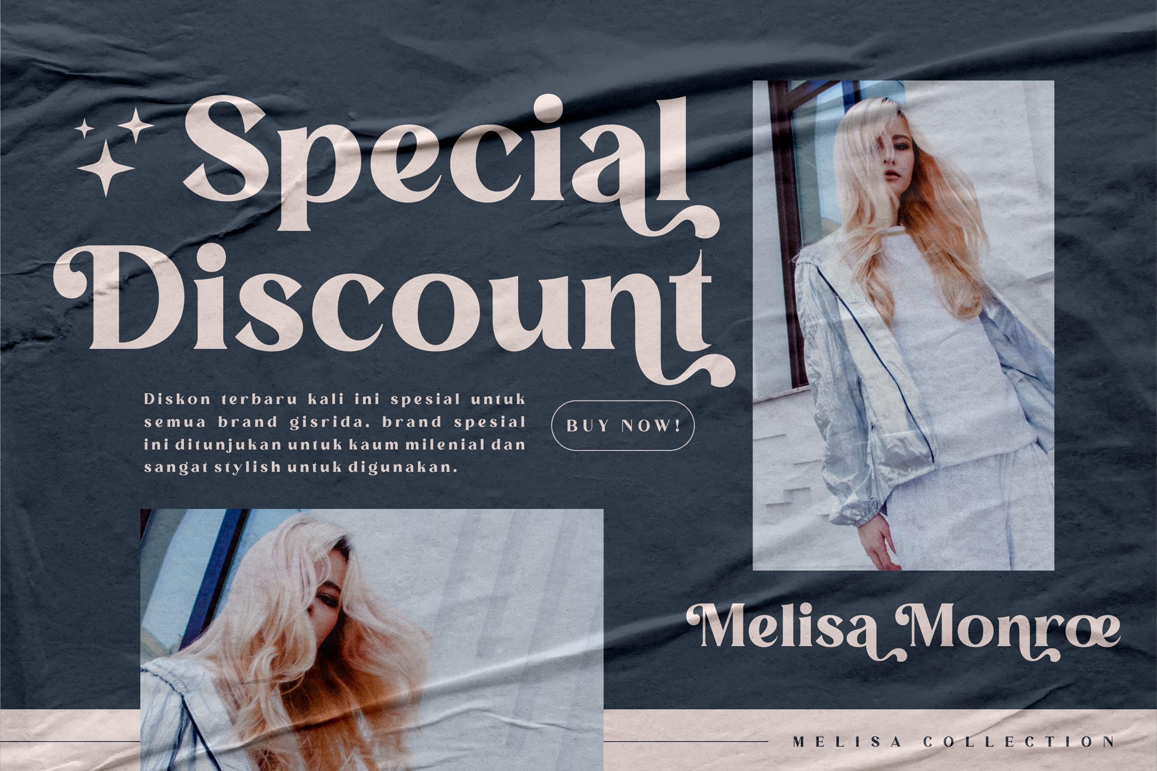 MELISA Modern Serif Font preview image 4