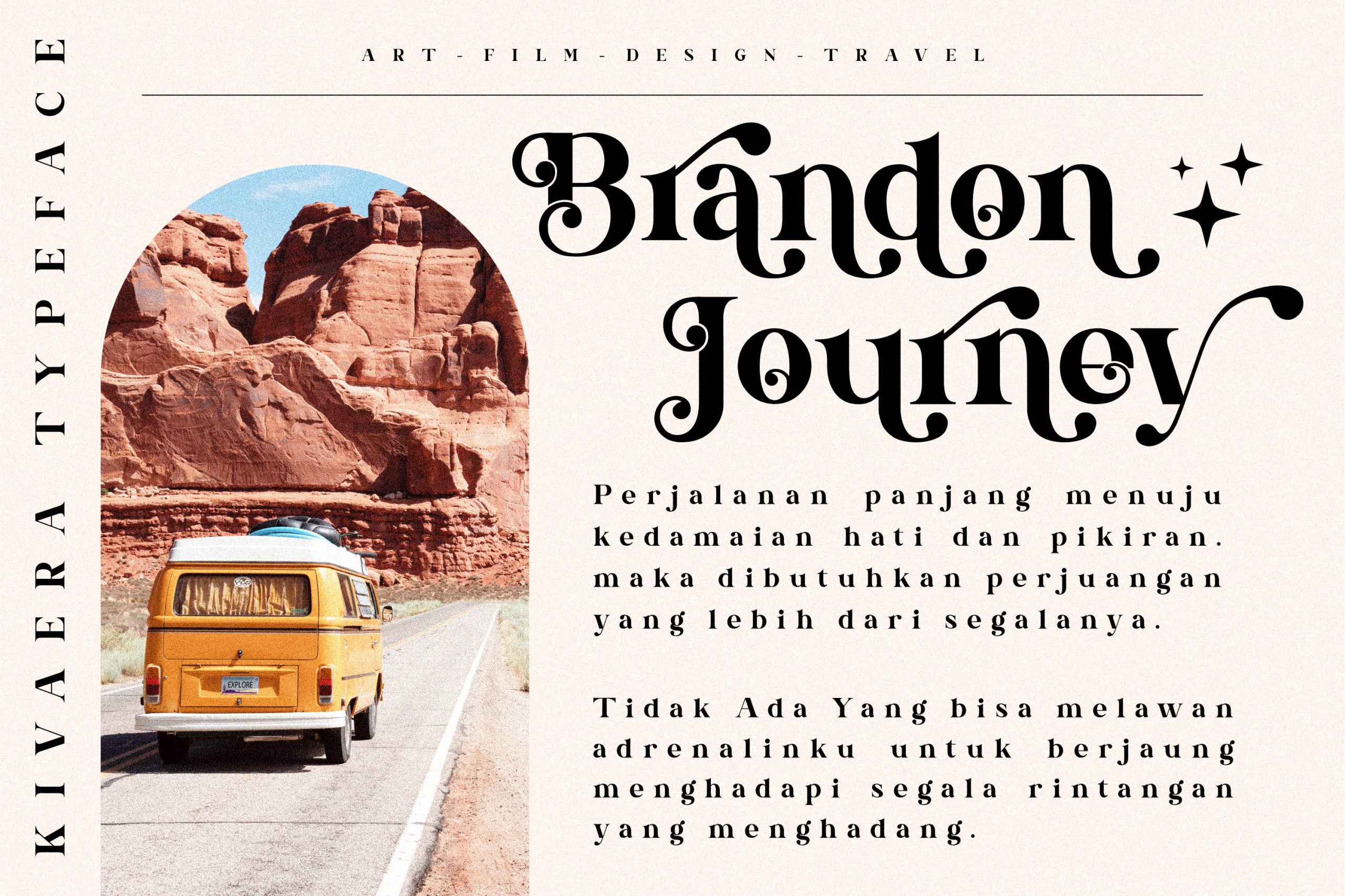 Kivaera Modern Serif Font preview image 4
