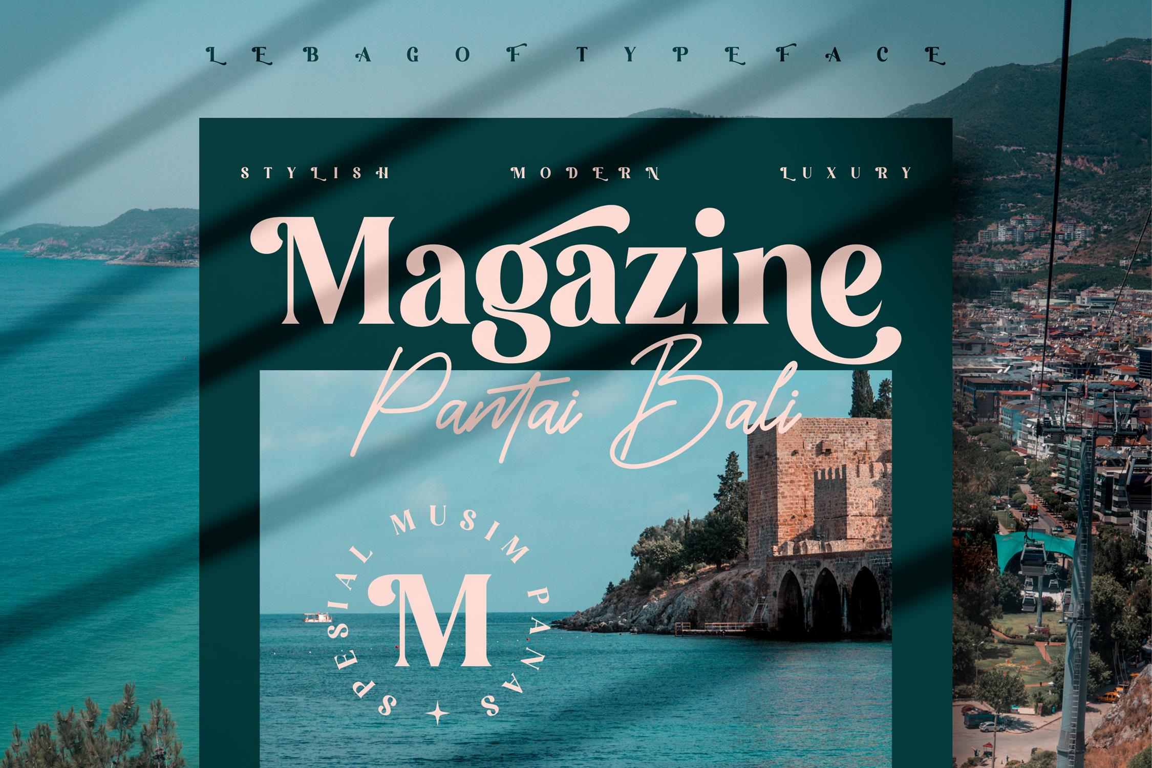Lebagof Modern Serif Font preview image 5