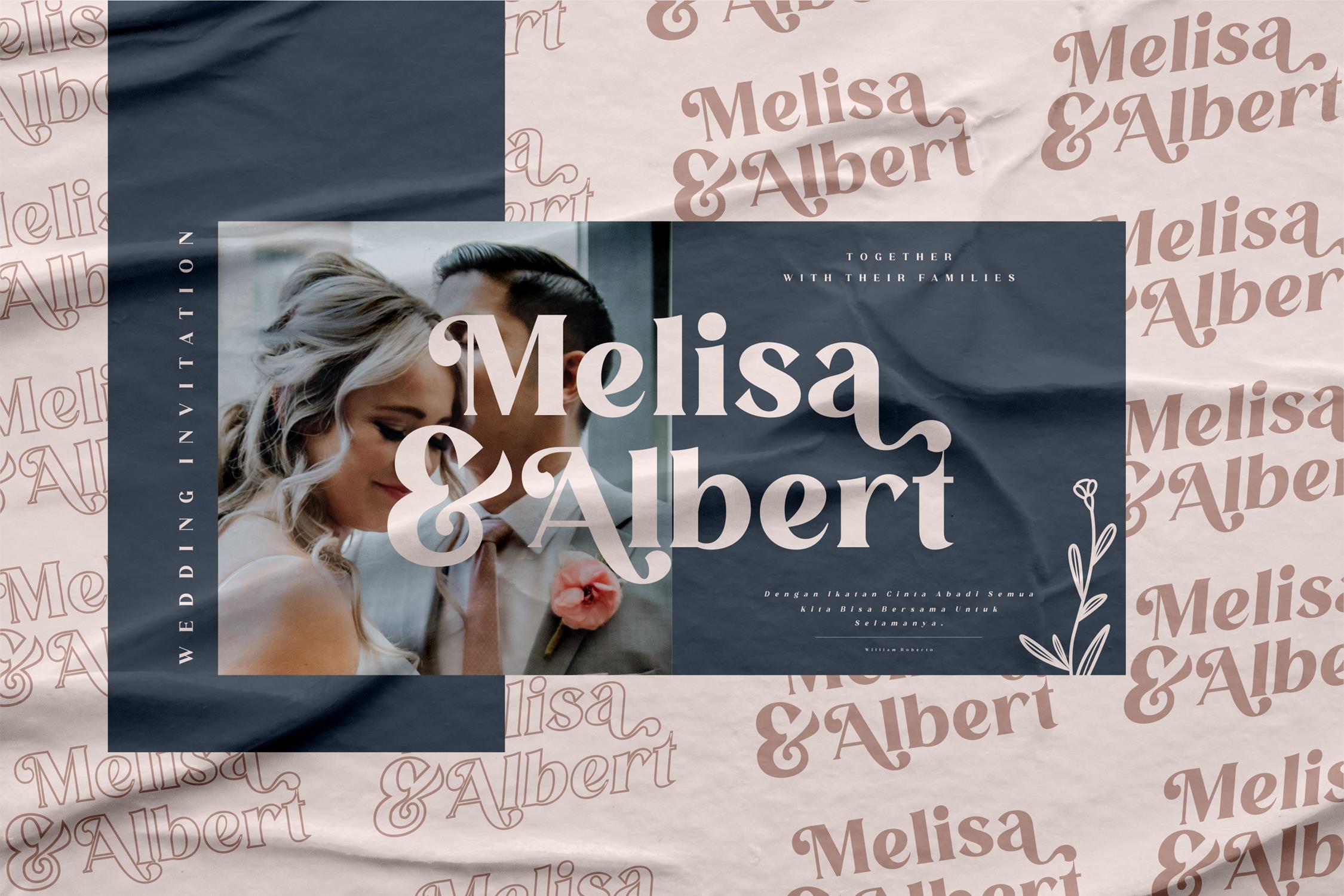 MELISA Modern Serif Font preview image 5