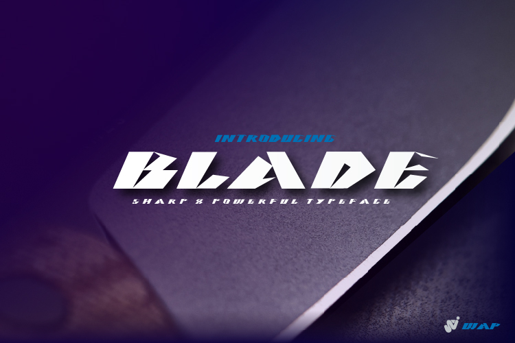 BLADE Display Font