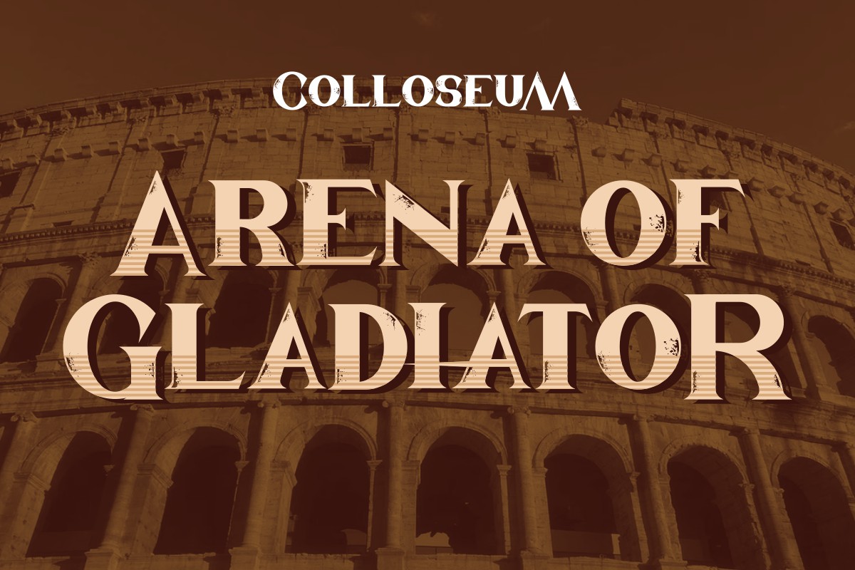 Gladiator Arena Font preview image 5