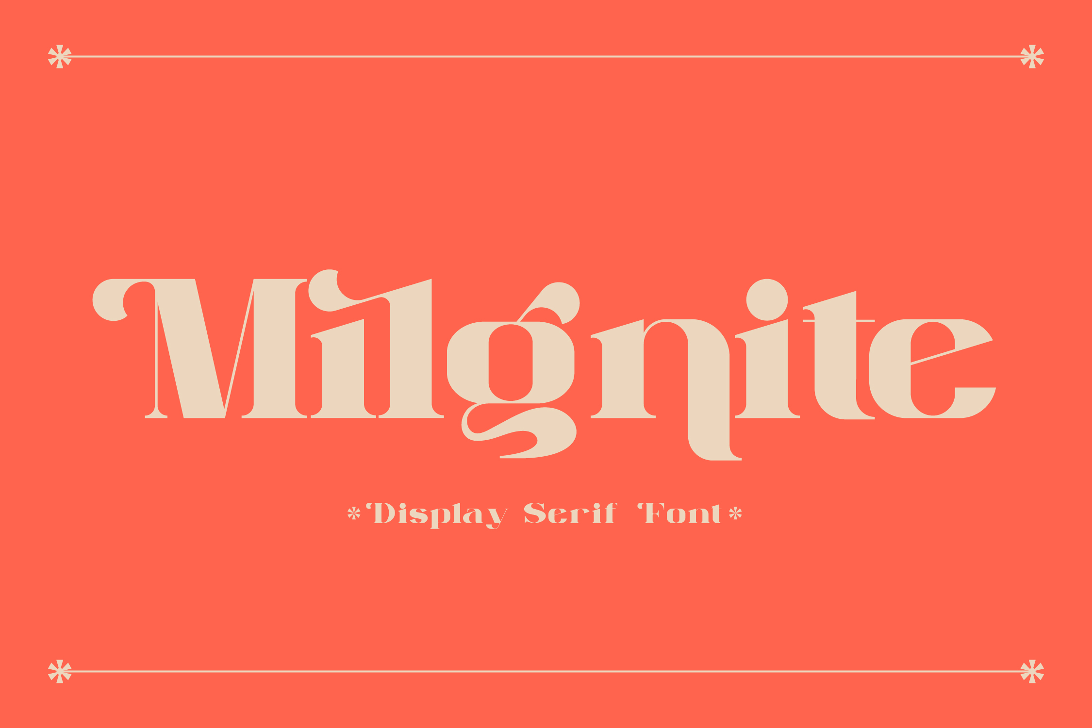 Milgnite Serif Font