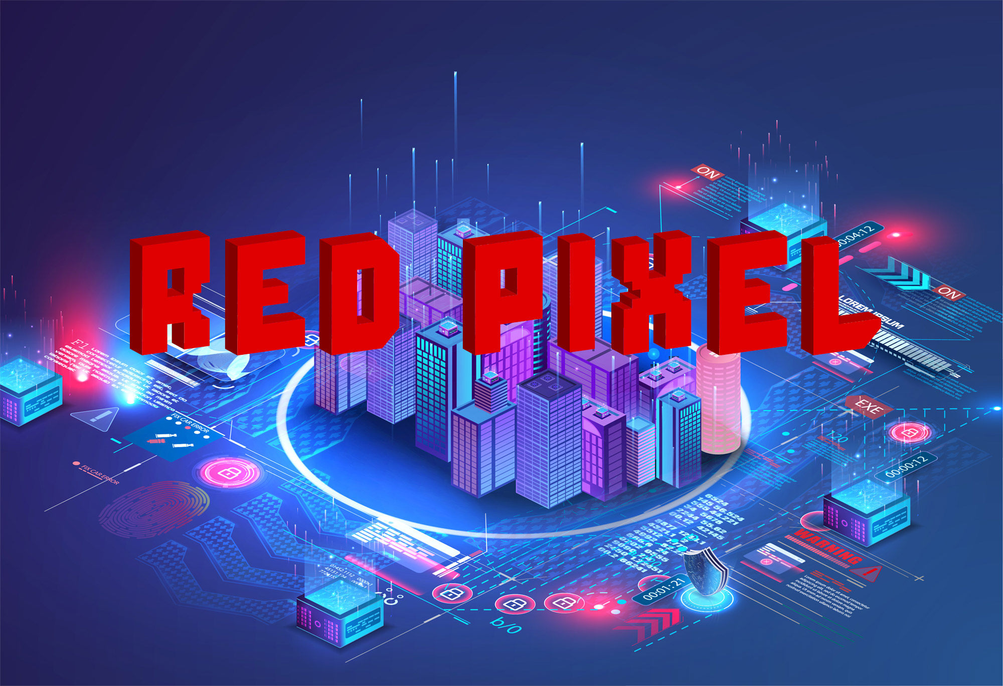 RedPixel 3D Font