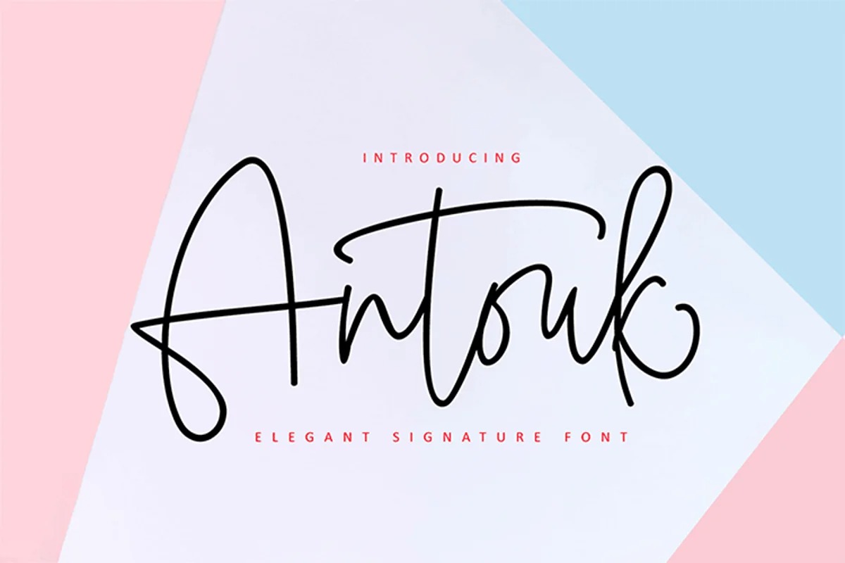 Antouk Handwritten Font