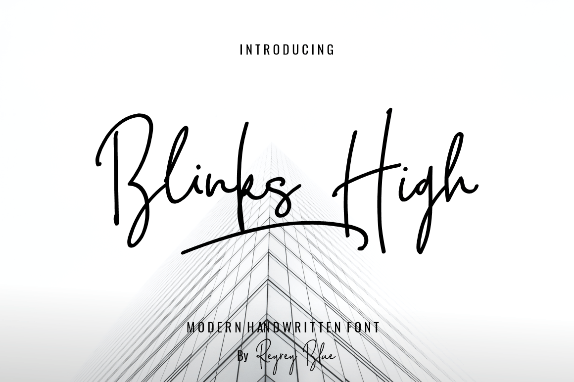 Blink High Script Font