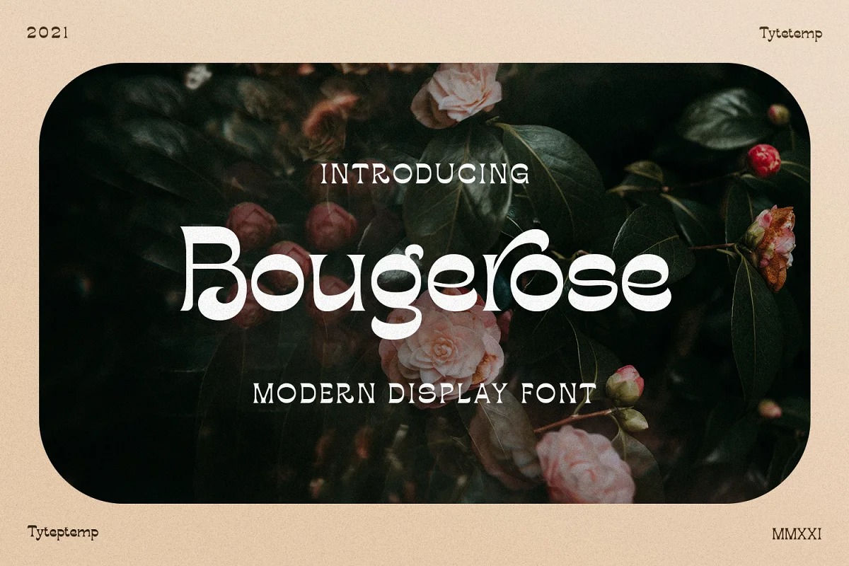 Bougerose Display Font
