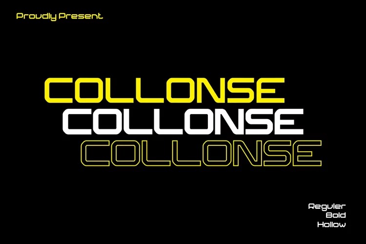Collonse Display Font