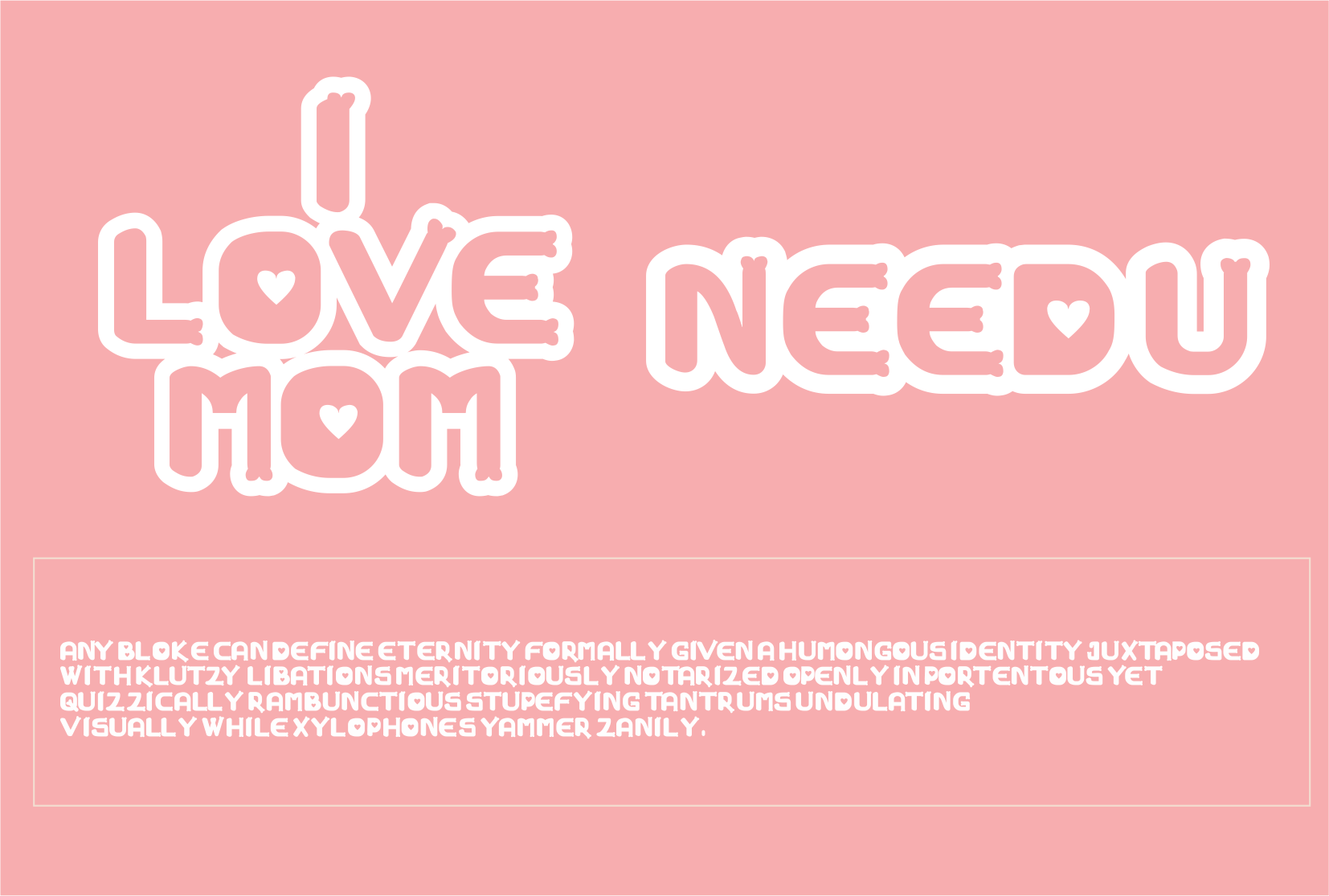 Cute Love Font preview image 3