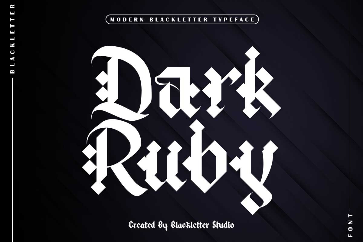 Dark Ruby Blackletter Font