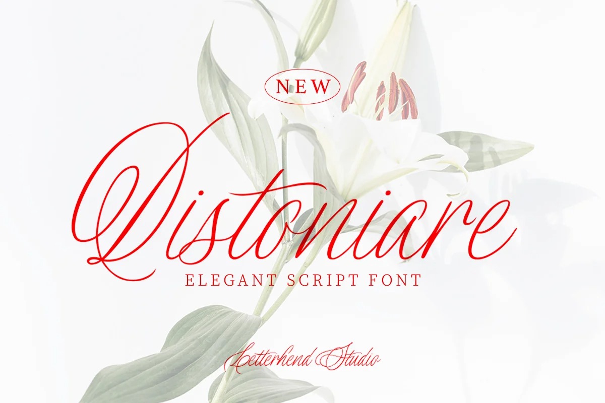 Distoniare Calligraphy Font
