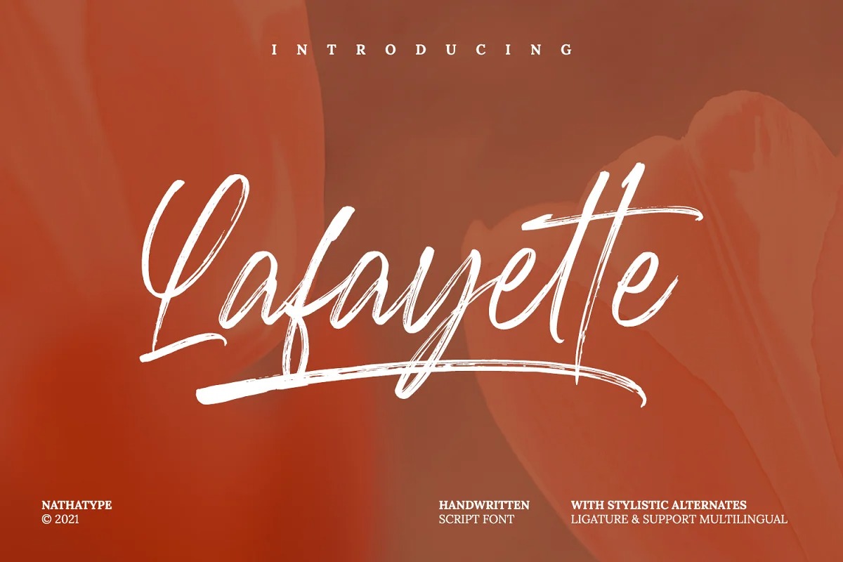 Lafayette Brush Font