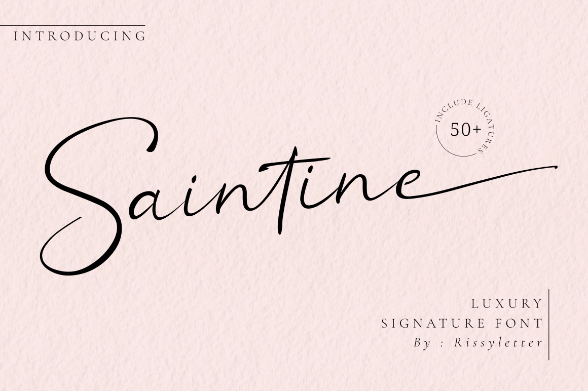 Saintine Handwritten Font