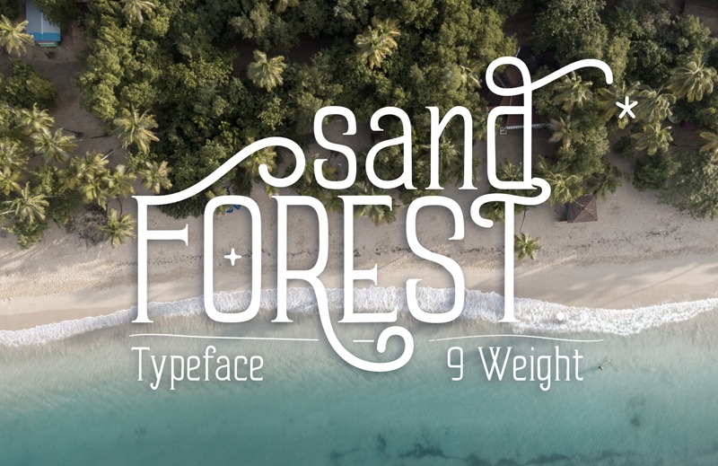 Sand Forest Display Font