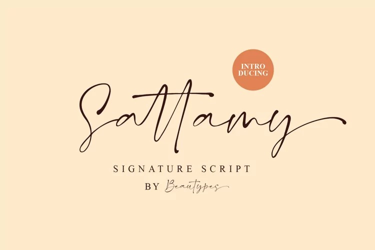Sattamy Script Font