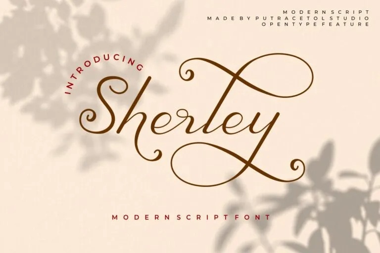 Sherley Calligraphy Font