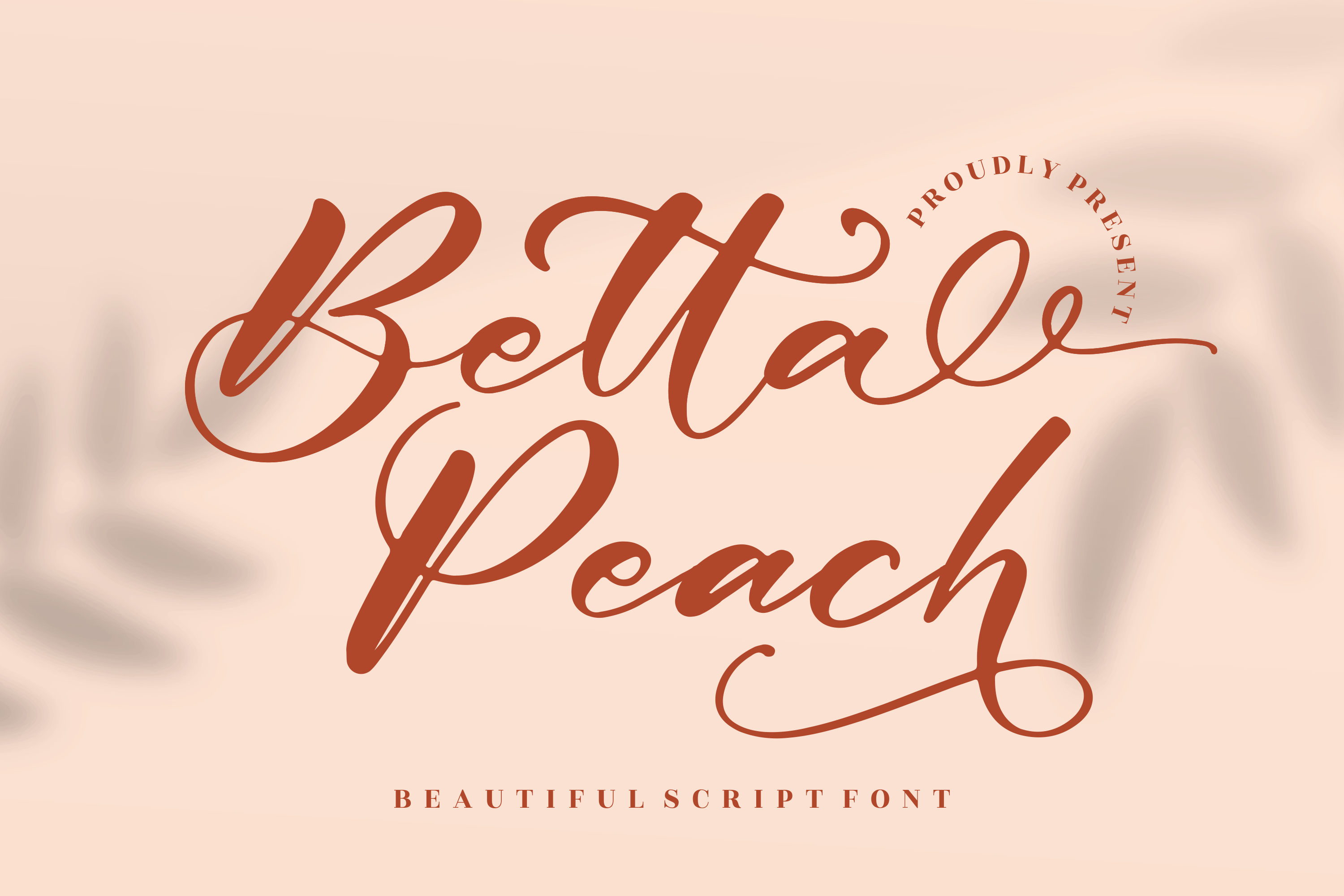 Betta Peach Script Font