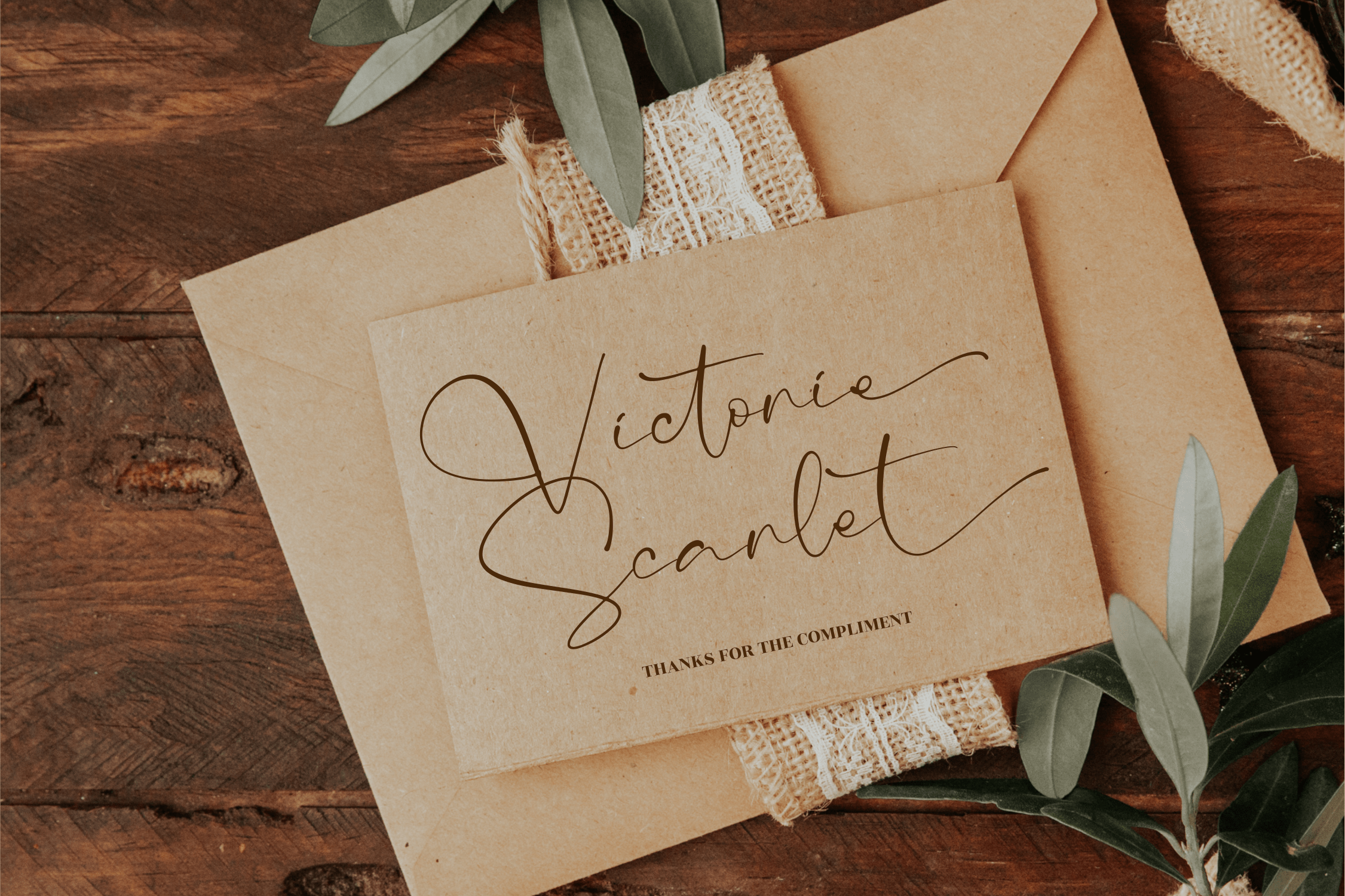 Victoria Signate Font preview image 4