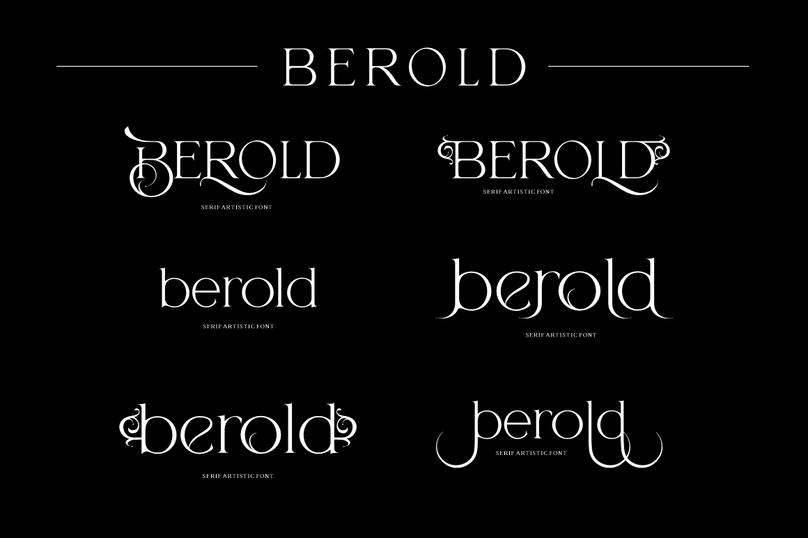 Berold Serif Font preview image 2