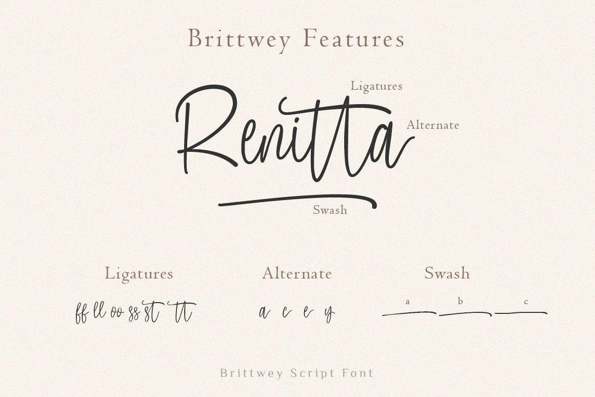 Brittwey Font preview image 4