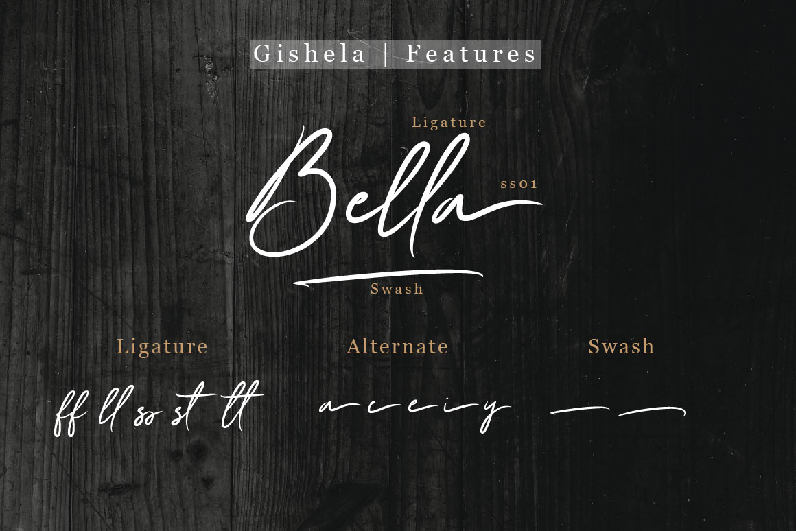 Gishela Font preview image 4