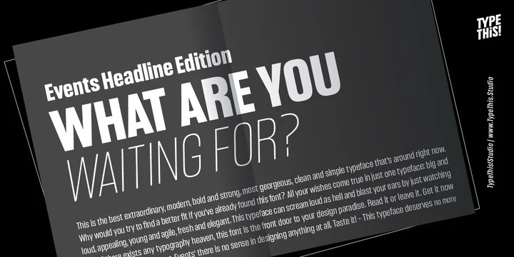 Headlines Font Family preview image 3