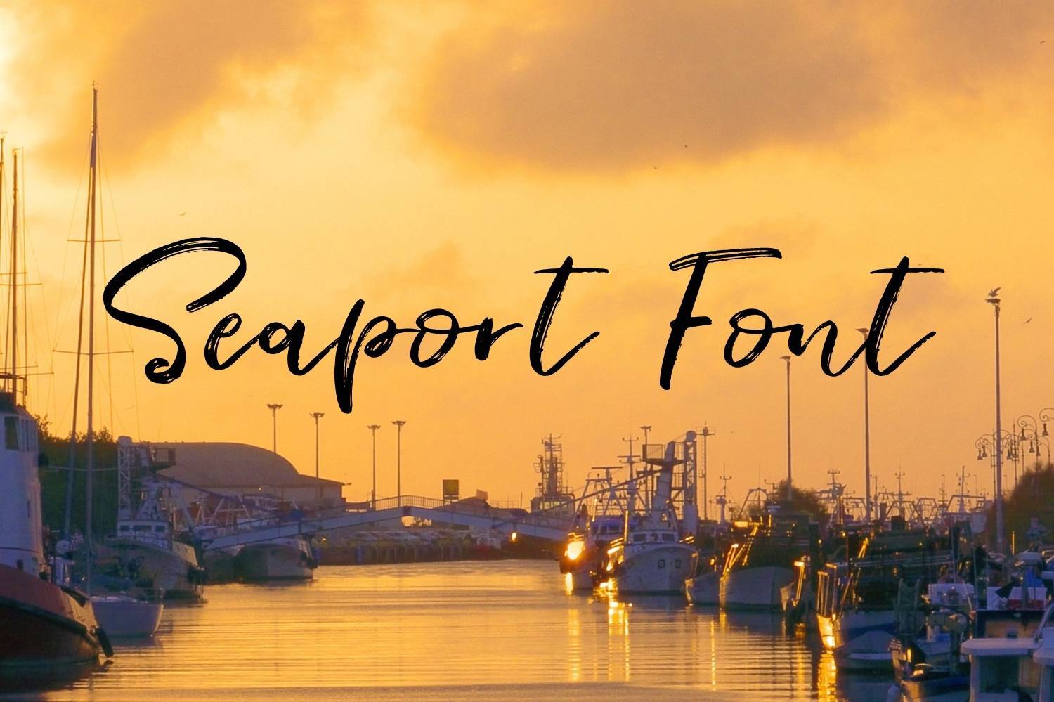 Seaport Brush Font