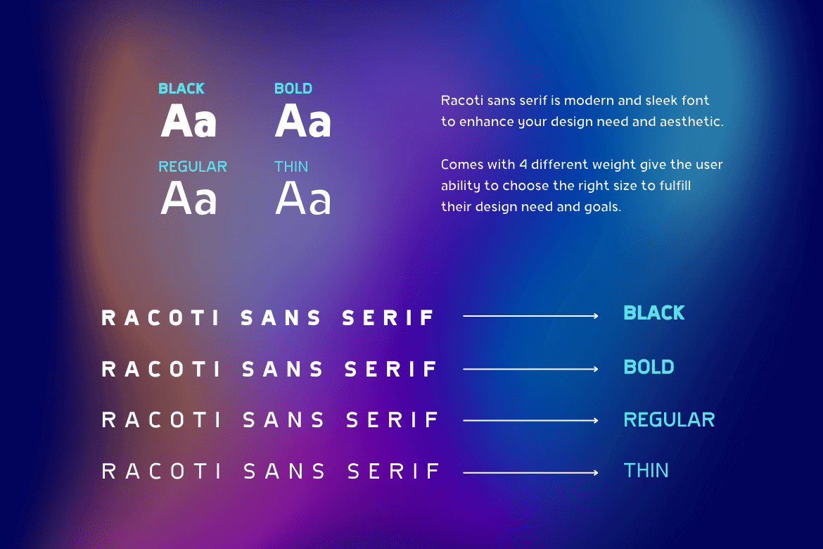 Racoti Font preview image 2