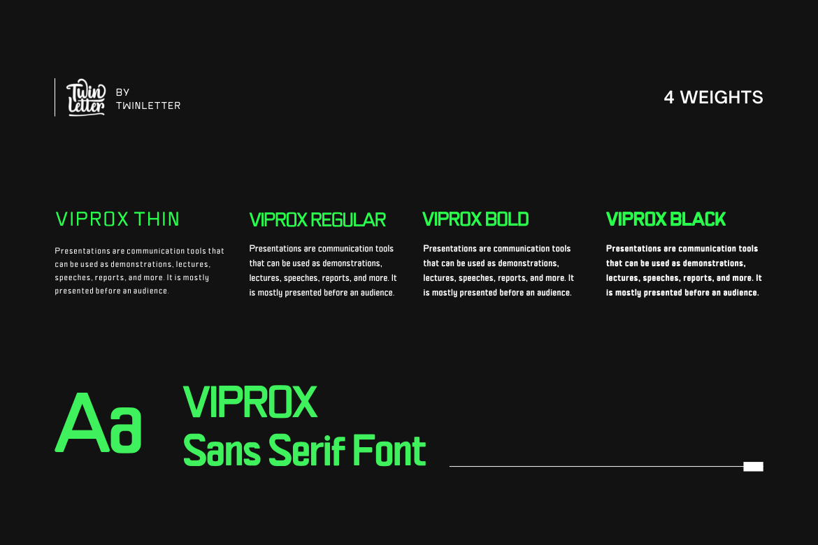 Viprox Font preview image 2