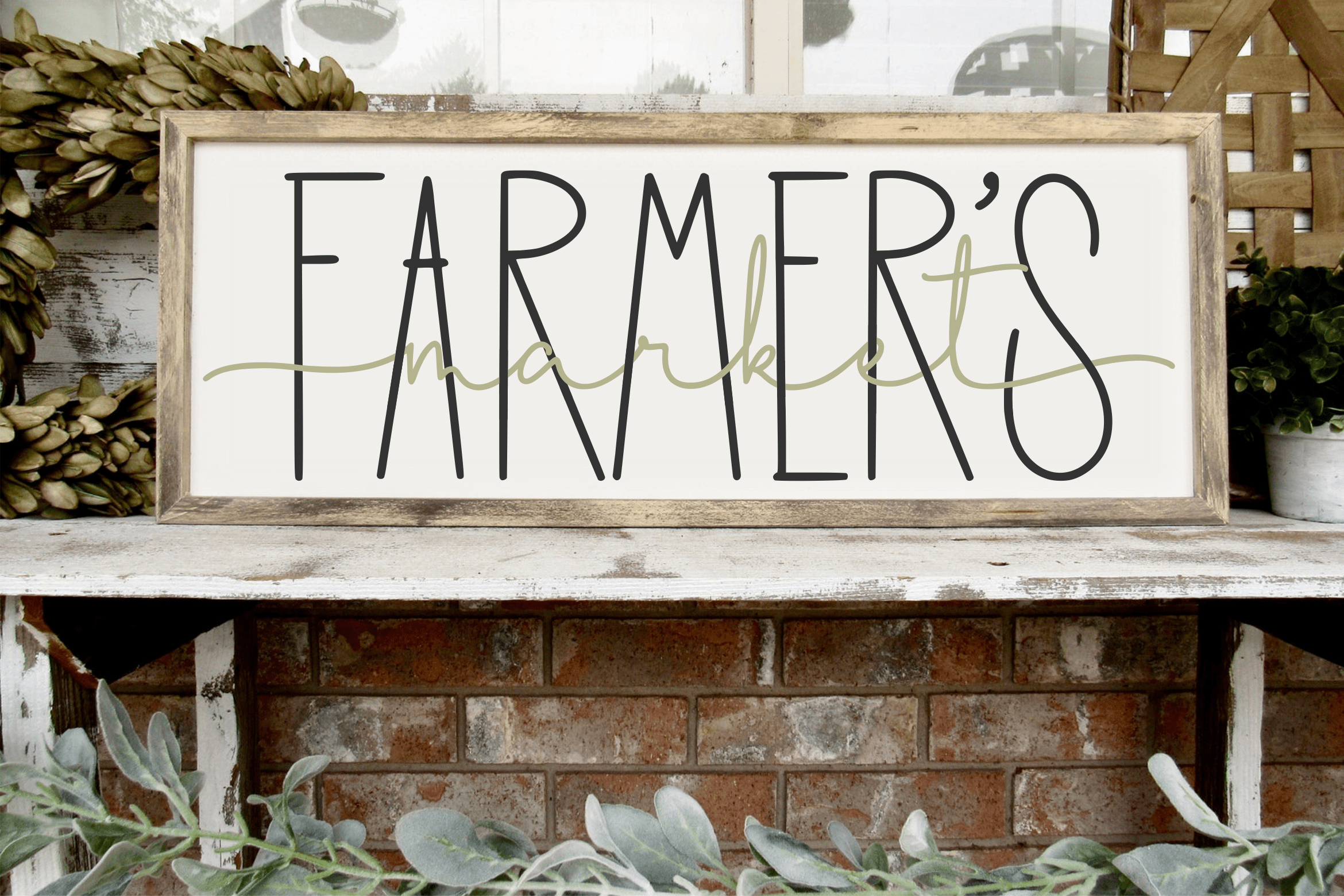 Farmhouse Greatness Font preview image 4