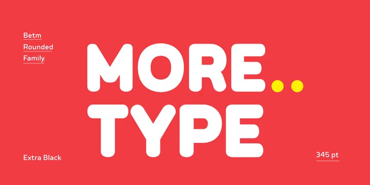 Betm Rounded Font Family preview image 4