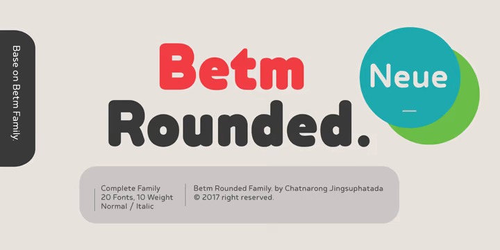Betm Rounded Font Family preview image 1