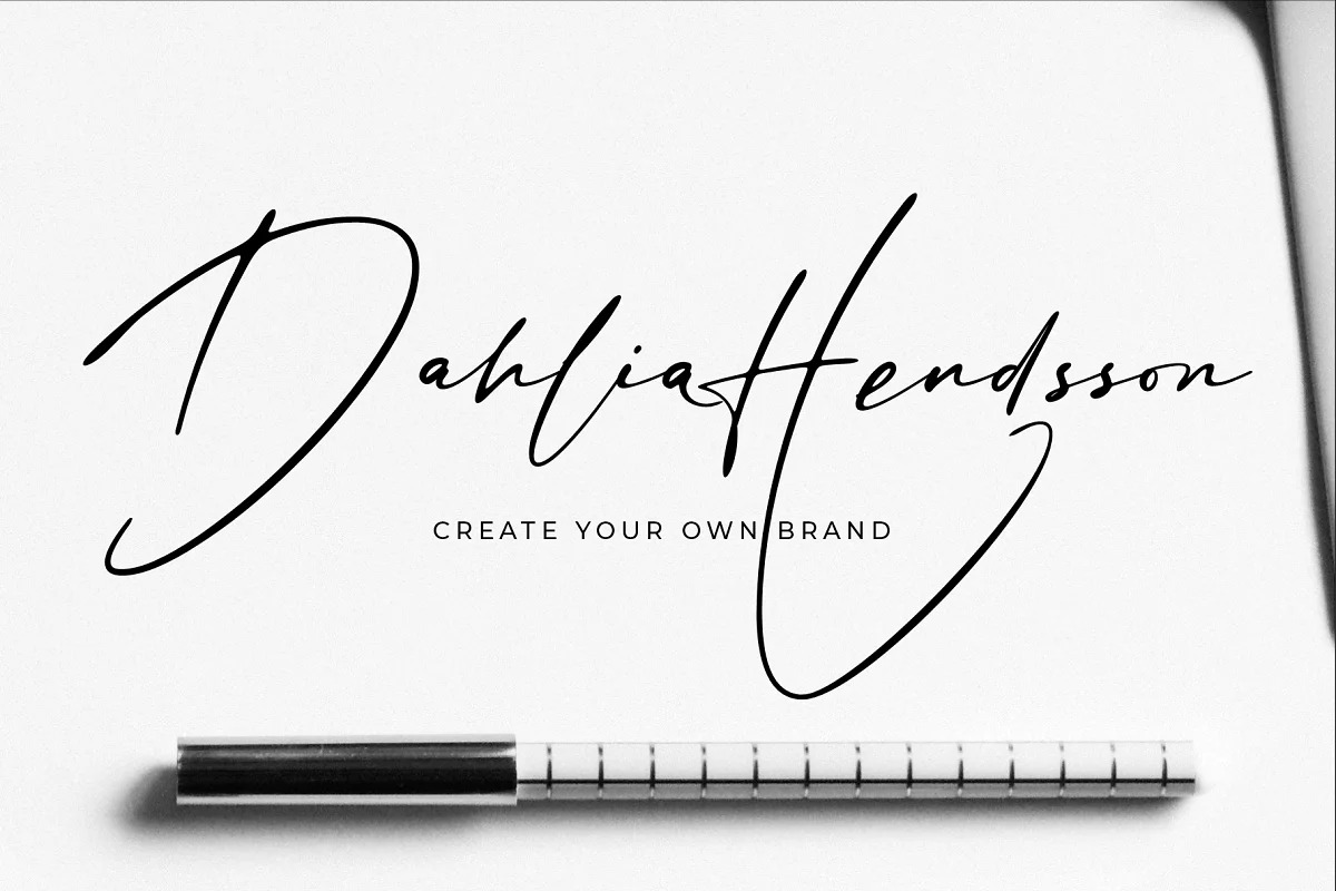 Sign Style Font preview image 2