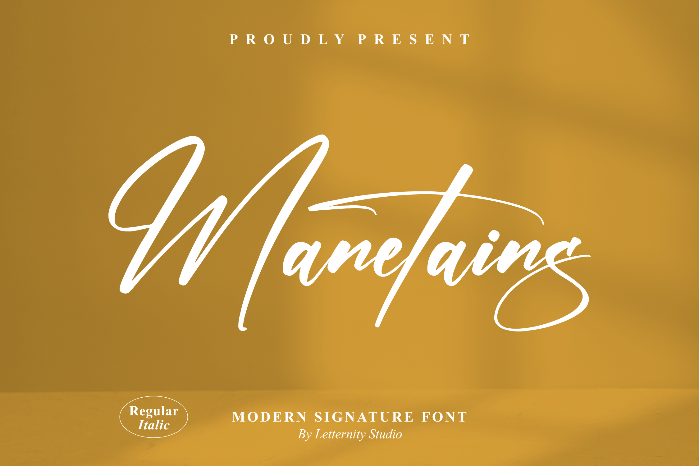 Manetains Script Font