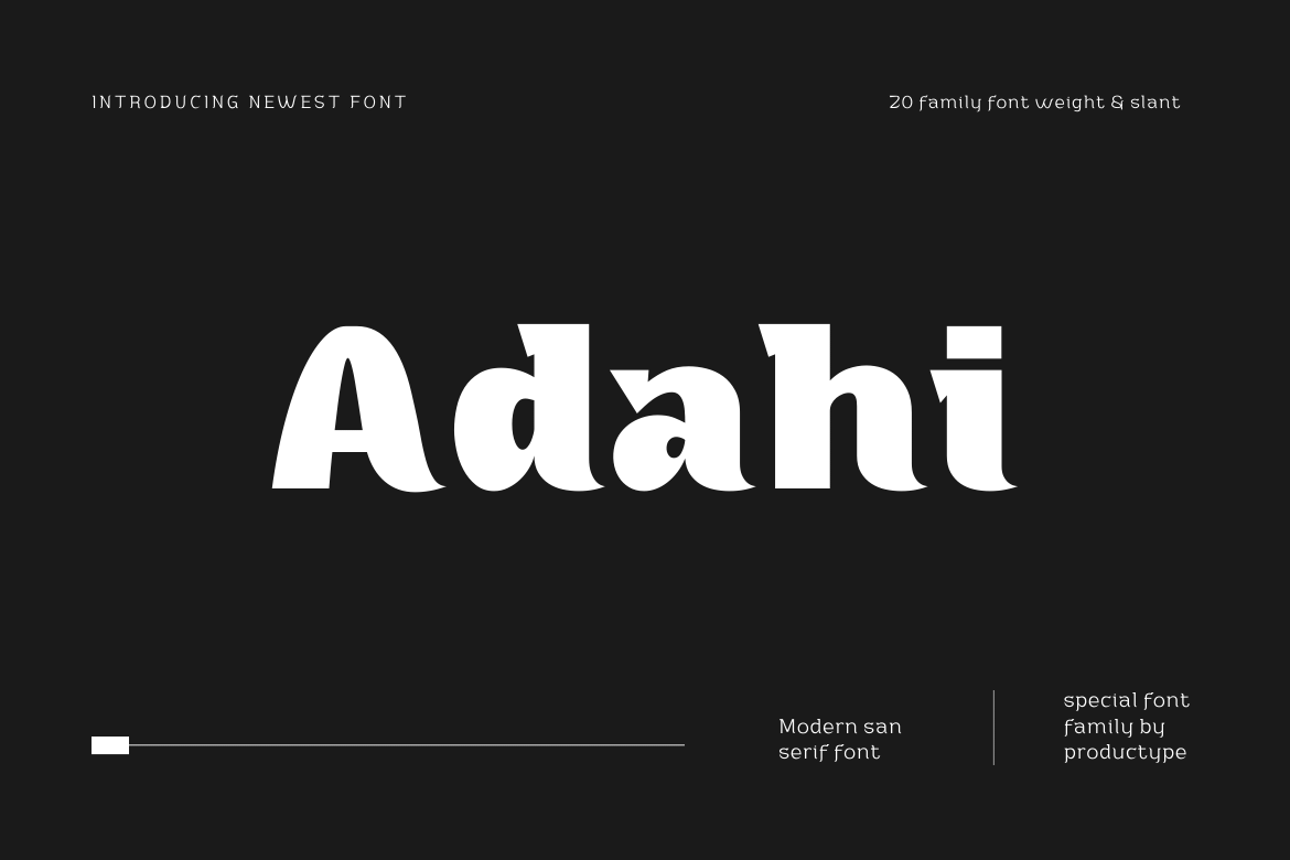 Adahi Display Font