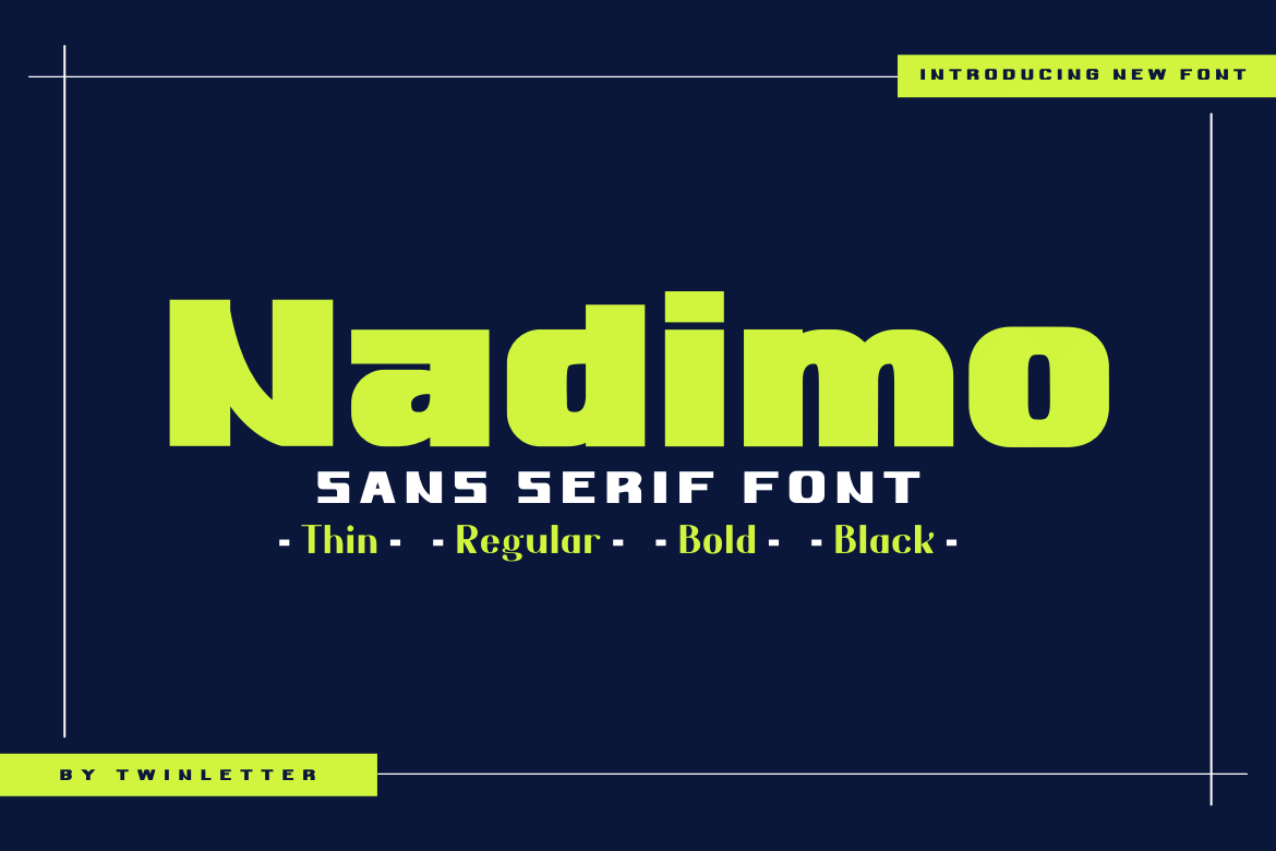 Nadimo Sans Serif Font
