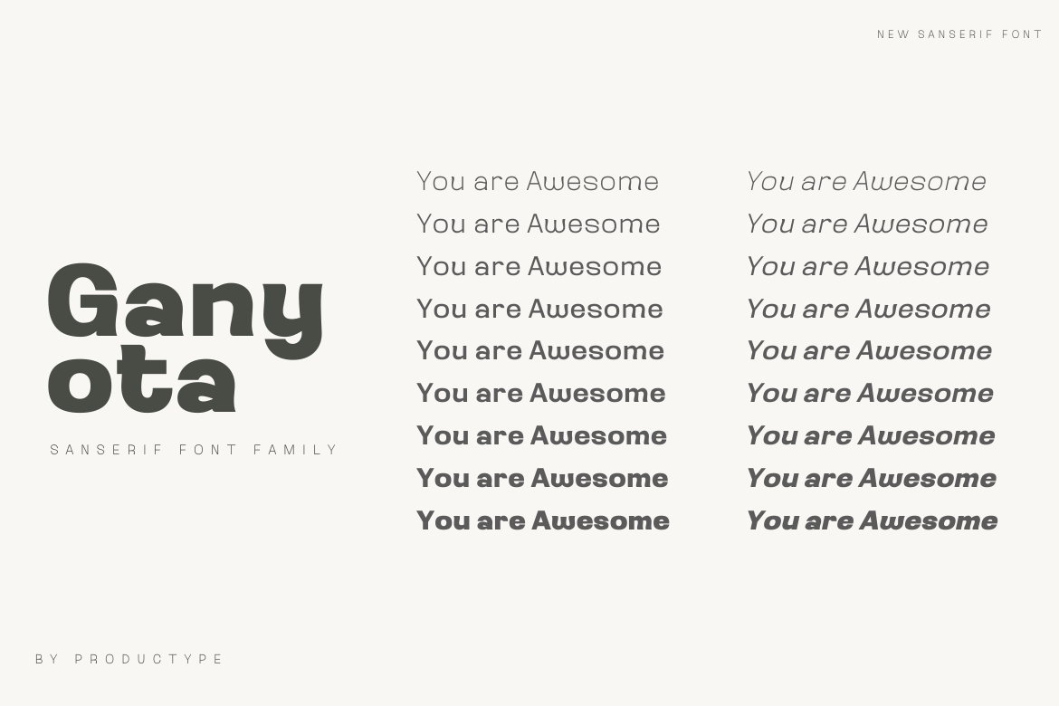 Ganyota Font preview image 2