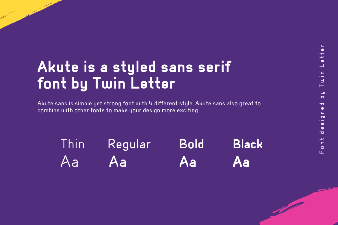Akute Font preview image 2