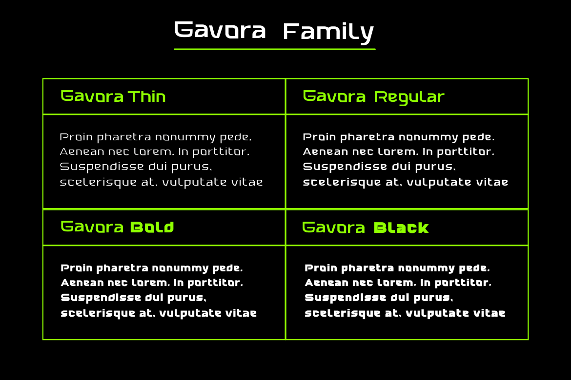 Gavora Font preview image 2