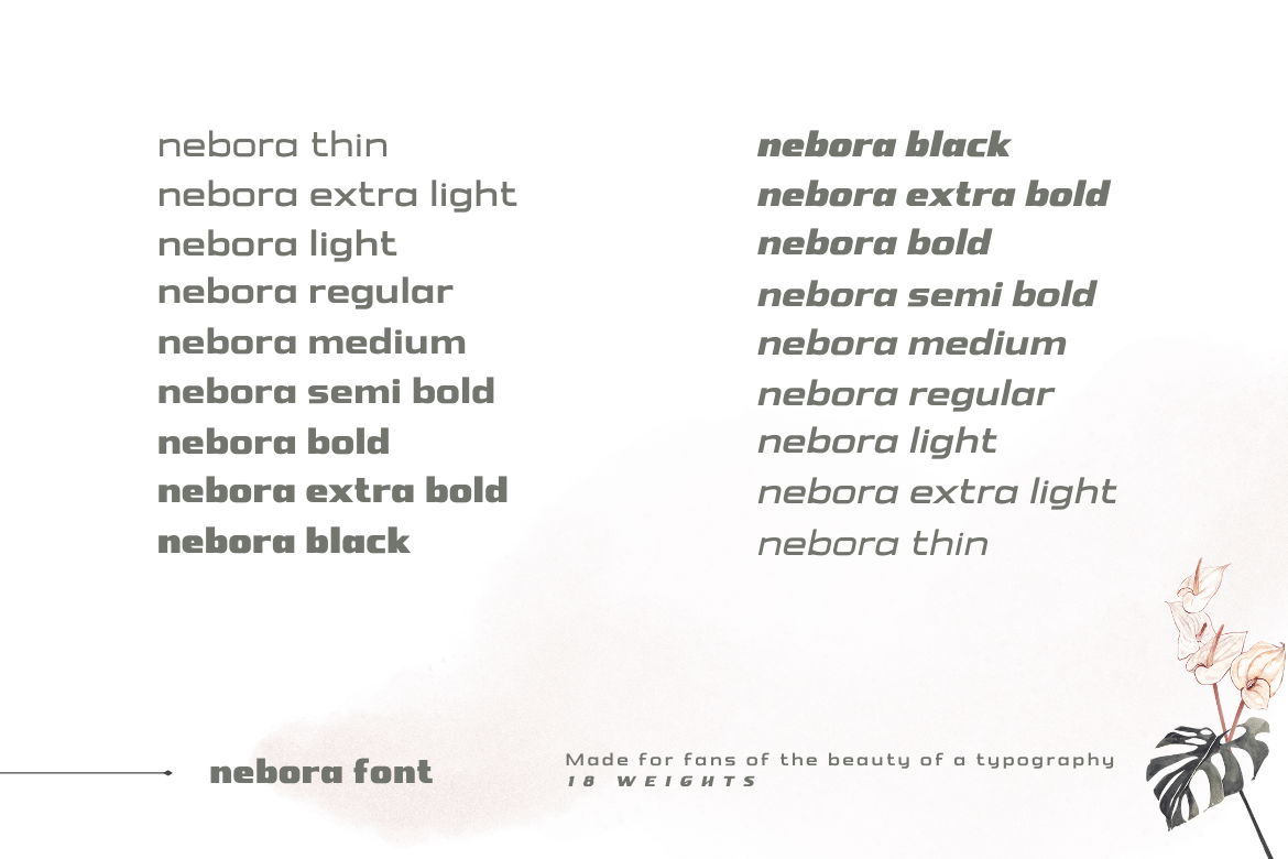 Nebora Font preview image 2