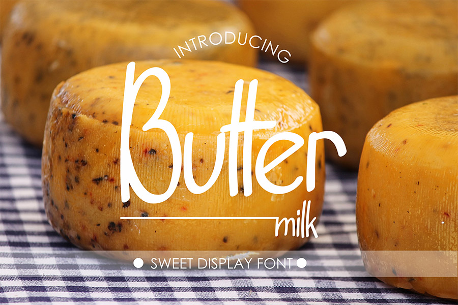 Buttermilk Script Font