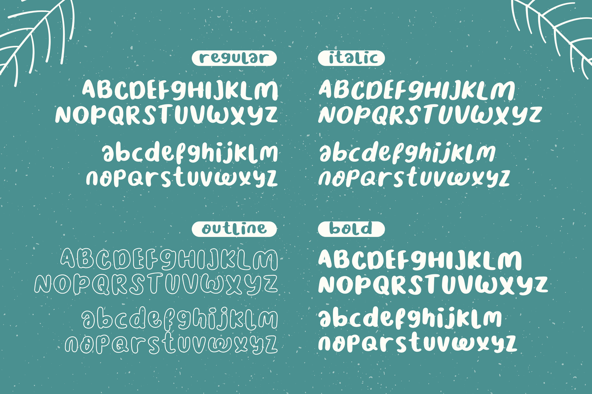Nice Weather Font preview image 4